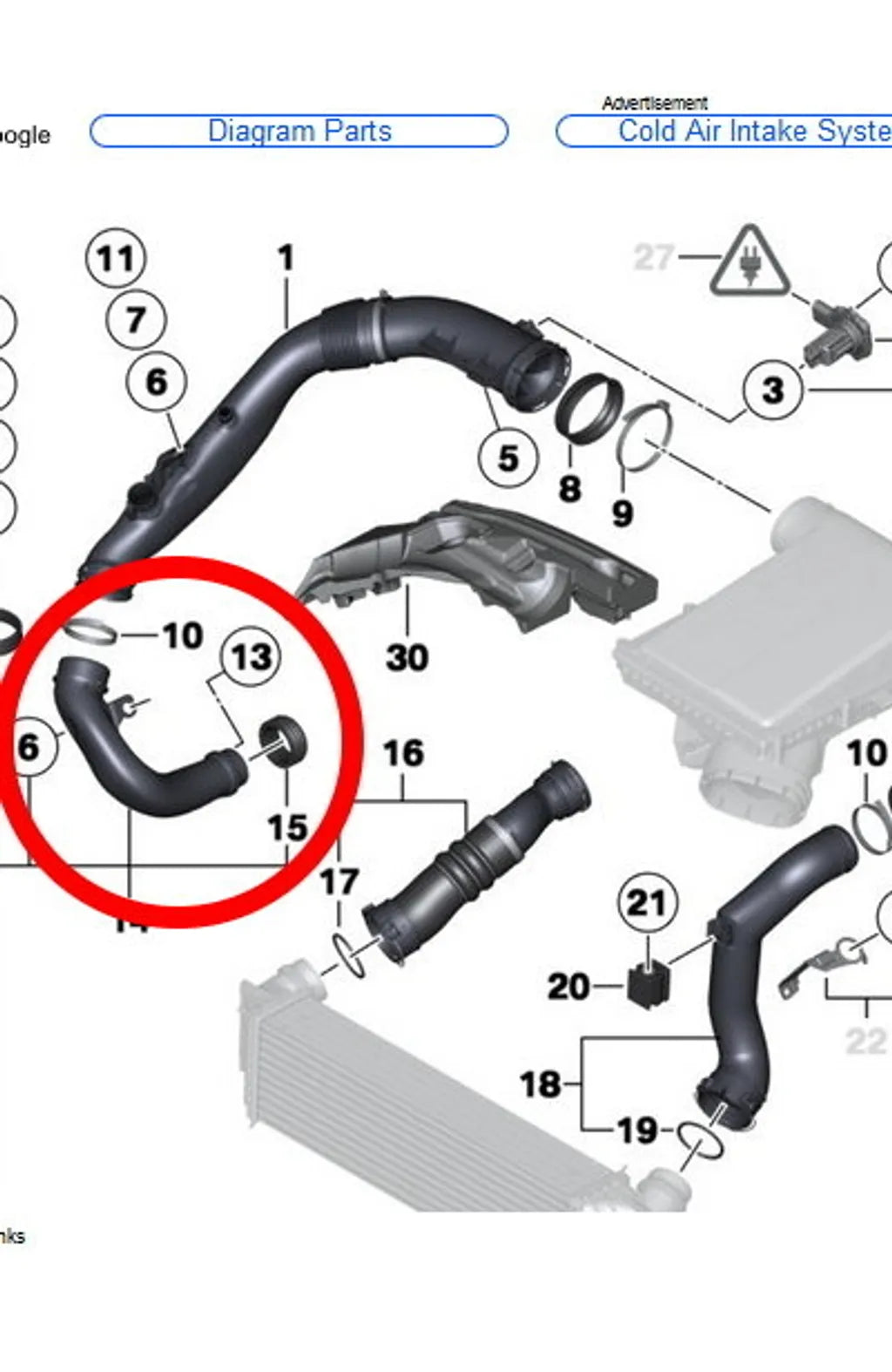 FTP Turbo Inlet Pipe BMW N55 535i F10/F11/F07