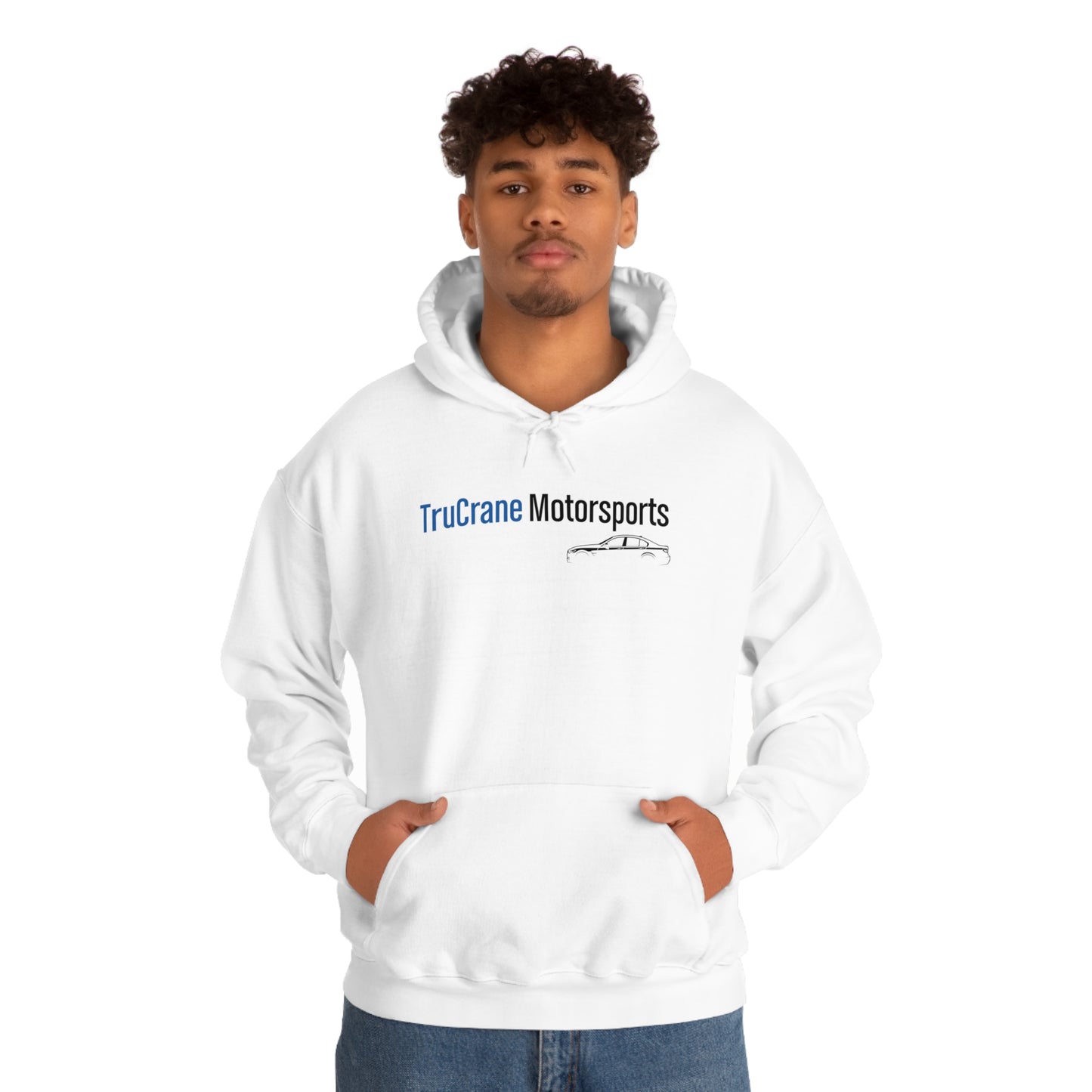 TruCrane Motorsports Unisex Heavy Blend Hooded Sweatshirt -Blue/Black