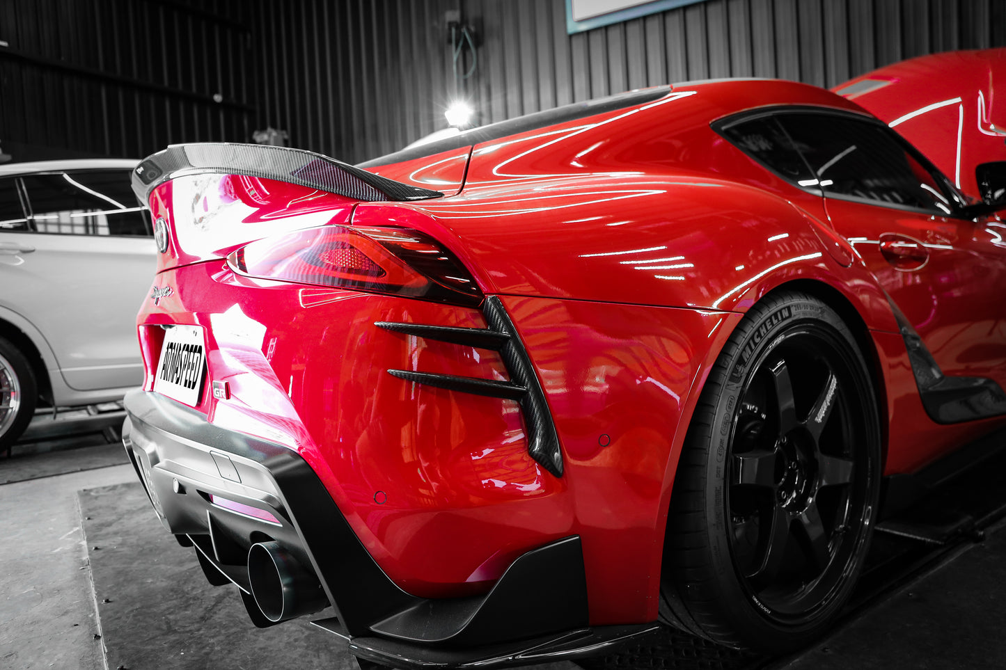 ARMASPEED Forged Carbon Fiber Rear Canards Toyota Supra A90/A91