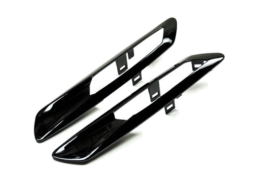 AutoTecknic Replacement Glazing Black Fender Light Trims - F10 Sedan/ F11 Wagon | 5 Series