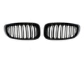 AutoTecknic Dual-Slats Stealth Black Front Grille Set - F34 3-Series Gran Turismo