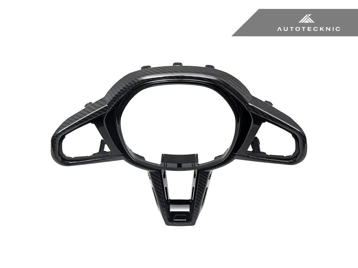 AutoTecknic LCI Carbon Steering Wheel Trim - G22/ G26 4-Series 2025-Up