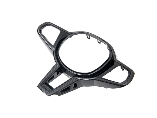 AutoTecknic LCI Carbon Steering Wheel Trim - G22/ G26 4-Series 2025-Up