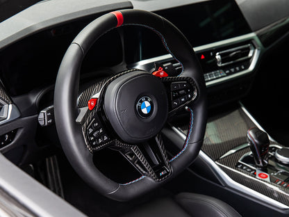 AutoTecknic LCI Carbon Steering Wheel Trim - G42 2-Series 2025-Up