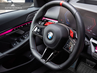 AutoTecknic Carbon Fiber Steering Wheel Trim - G90/ G99 M5