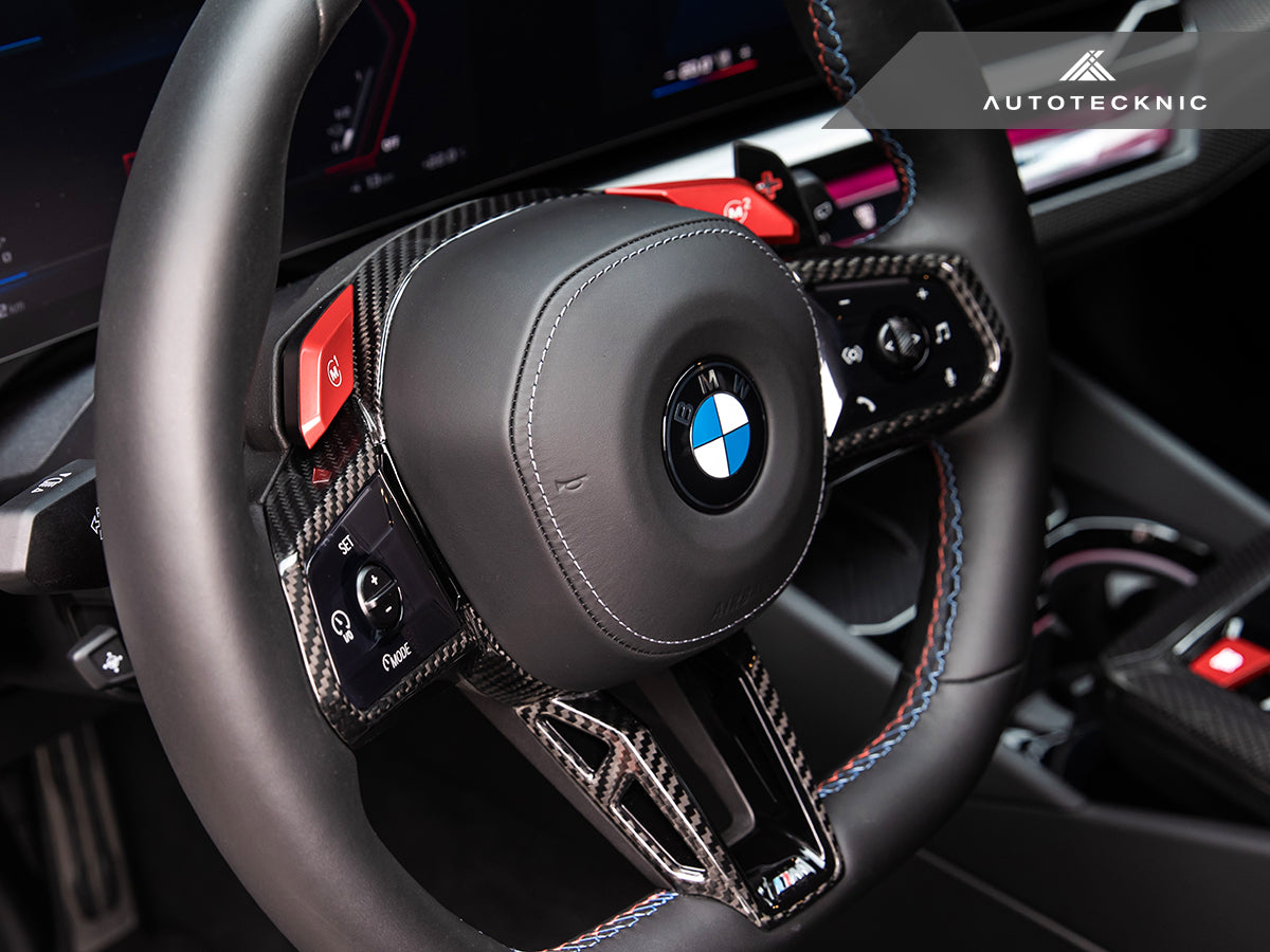 AutoTecknic Carbon Fiber Steering Wheel Trim - G90/ G99 M5