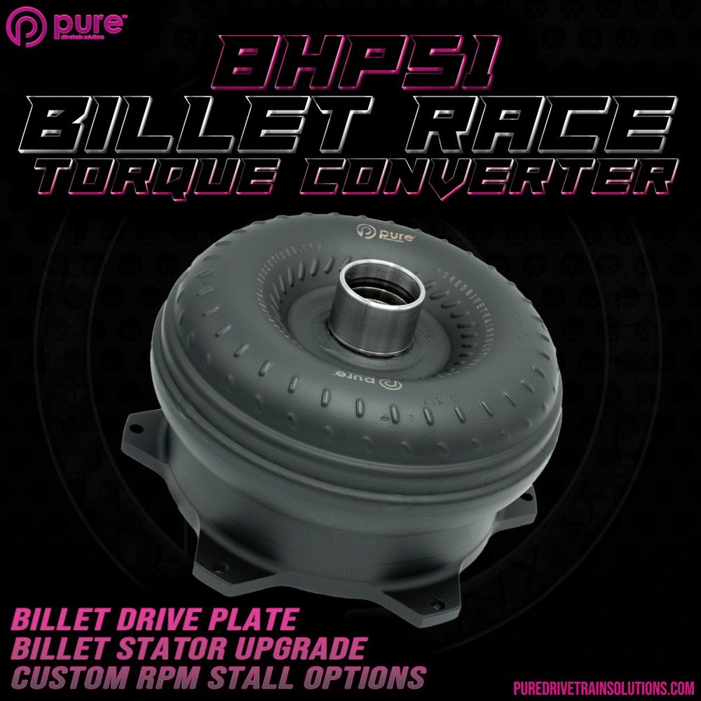 Pure Drivetrain Solutions 8HP51 High Performance Billet Race Torque Converter - 26/50 Stator