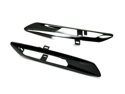 AutoTecknic Replacement Glazing Black Fender Light Trims - F10 Sedan/ F11 Wagon | 5 Series