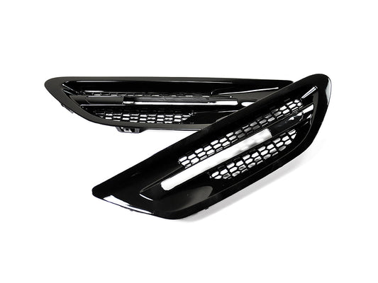 AutoTecknic Replacement Glazing Black Fender Vents - F10 Sedan | M5