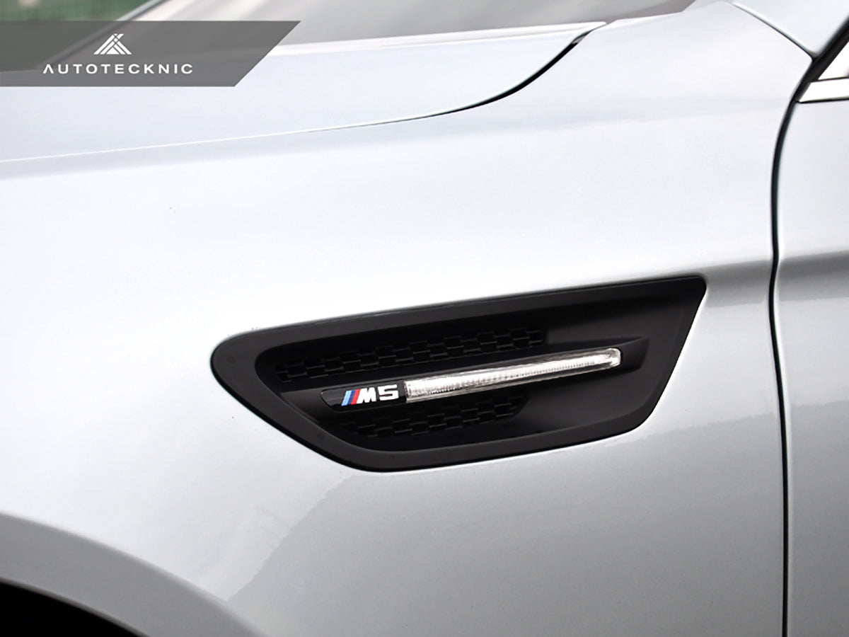 AutoTecknic Replacement Stealth Black Fender Vents - F10 Sedan | M5