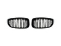 AutoTecknic Dual-Slats Gloss Black Front Grille Set - F34 3-Series Gran Turismo