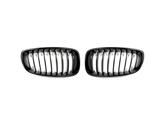AutoTecknic Gloss Black Front Grille Set - F34 3-Series Gran Turismo