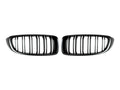 AutoTecknic Dual-Slats Stealth Black Front Grille Set - F32/ F36 4-Series | F80 M3 | F82 M4