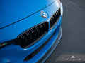 AutoTecknic Dual-Slats Gloss Black Front Grille Set - F30 3-Series