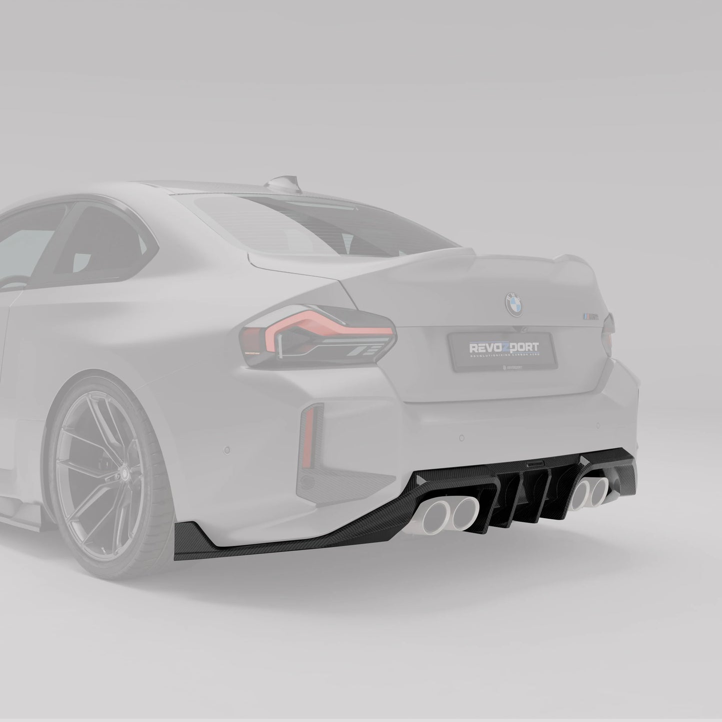 Revozport Carbon Fiber Rear Diffuser BMW G87 M2 S58