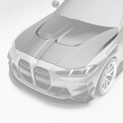 Revozport Carbon Fiber Racing Hood for BMW G80 G81 M3 G82 G83 M4 S58