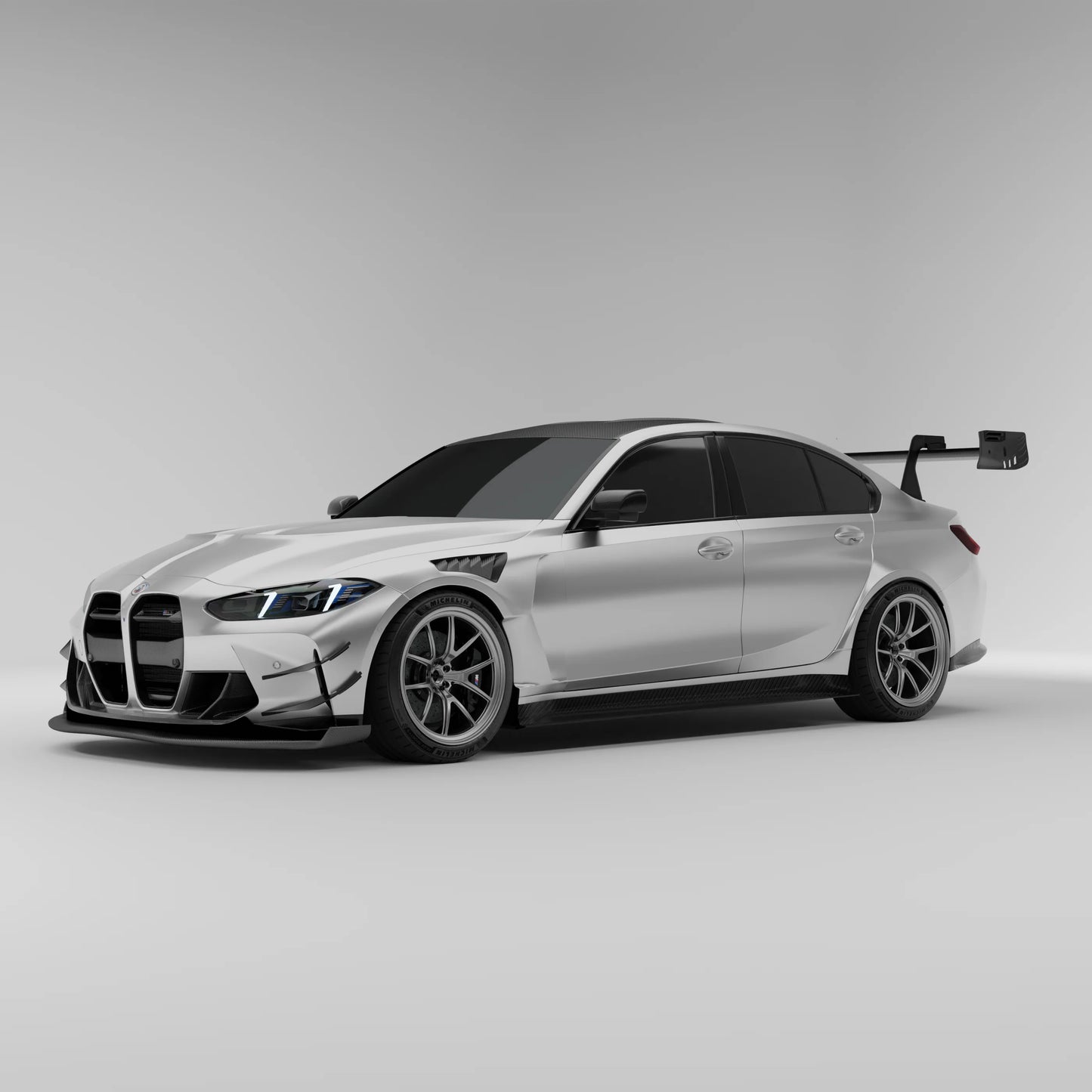 Revozport Carbon Fiber Rear Wing for BMW G80 M3 S58