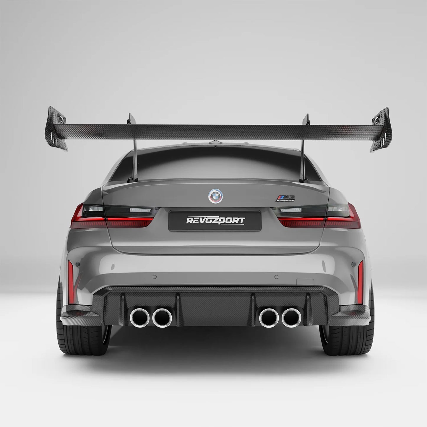 Revozport Carbon Fiber Rear Wing for BMW G80 M3 S58
