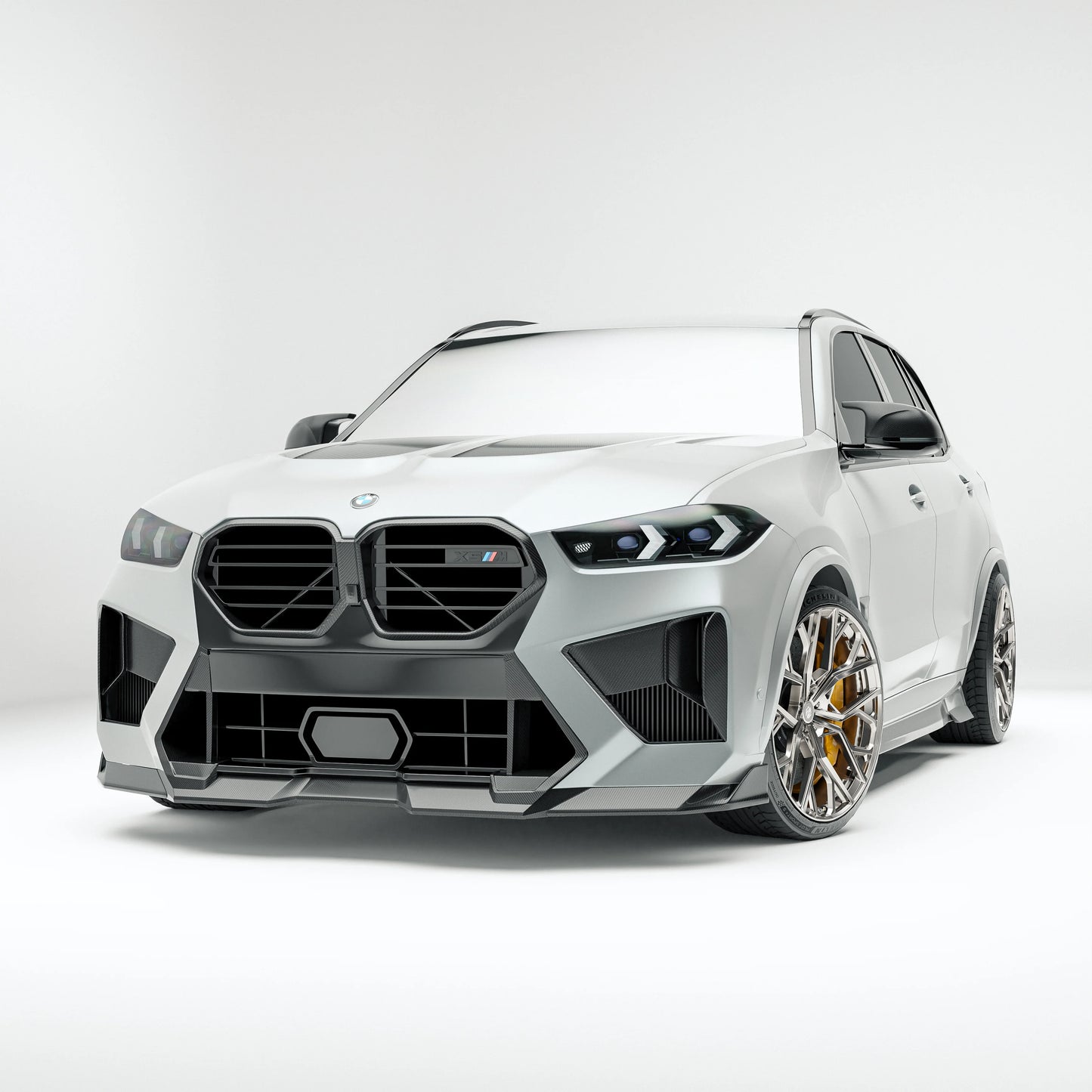Revozport Carbon Fiber Front Lip BMW X5M/X6M F95 F96 LCI
