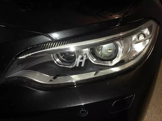 Horizon Motorsport Carbon Fiber Headlight Covers BMW F22 2-Series | F87 M2 / M2C