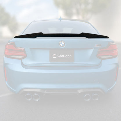 CarBahn Gloss Carbon Fiber Rear Spoiler | BMW F87 M2