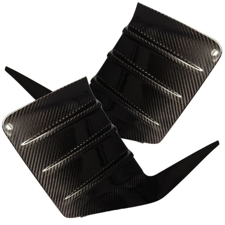 CarBahn Carbon Fiber Rear Bumper Vent Inserts (Set of 2) BMW G87 M2
