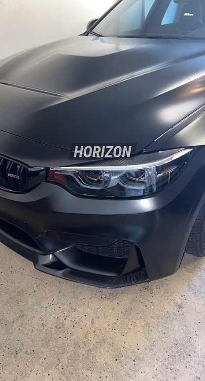 Horizon Motorsport Carbon Fiber Eyelid Headlight Covers BMW F80 M3 | F82 M4 | F3X 4-Series