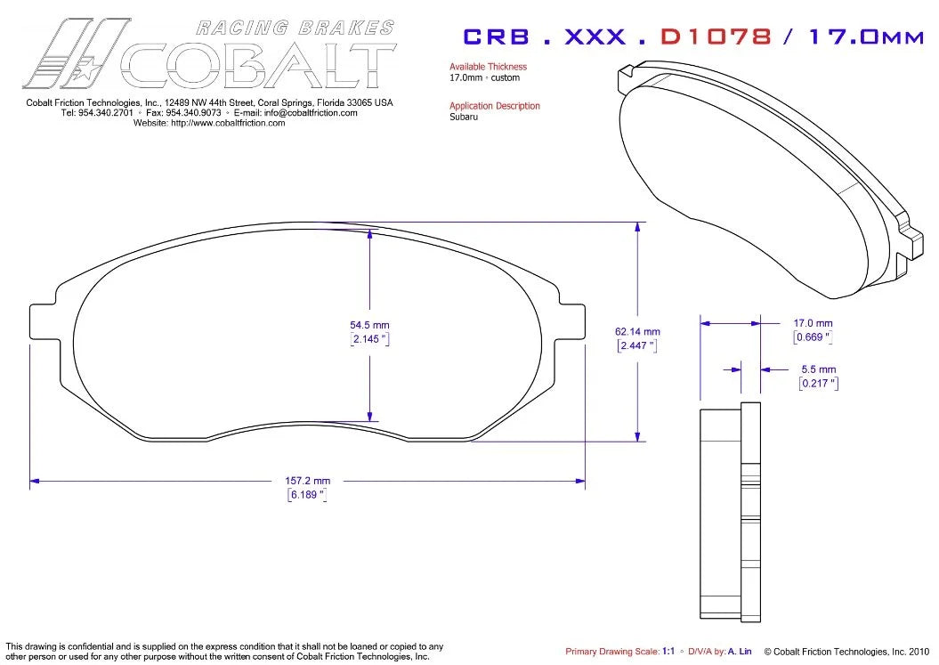 Subaru Impreza Front CRB.XRx.D1078