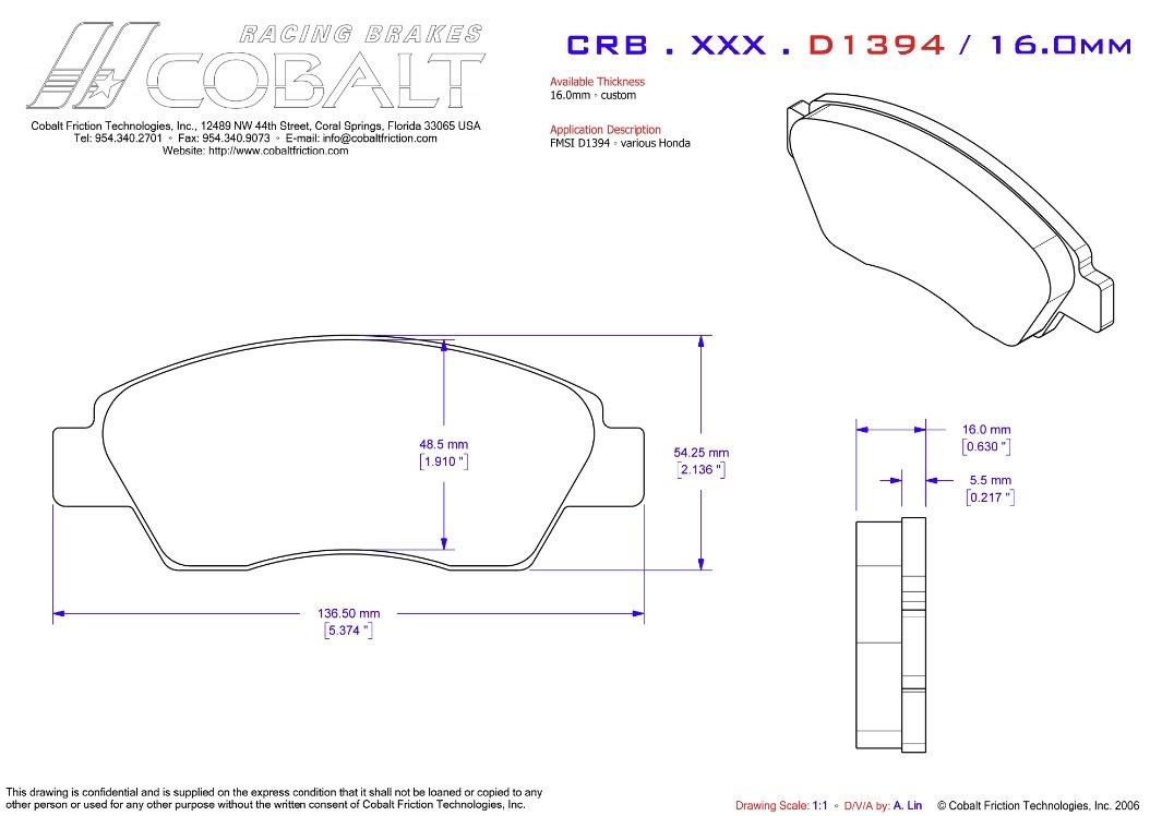 Honda / Acura CRB.XRx.D1394 (Front)