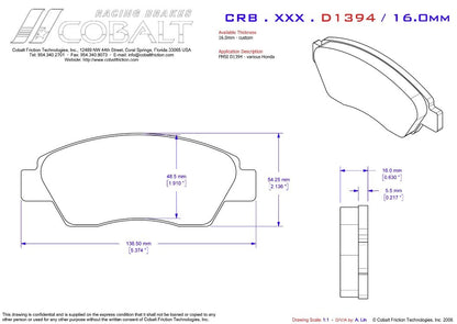 Honda / Acura CRB.XRx.D1394 (Front)