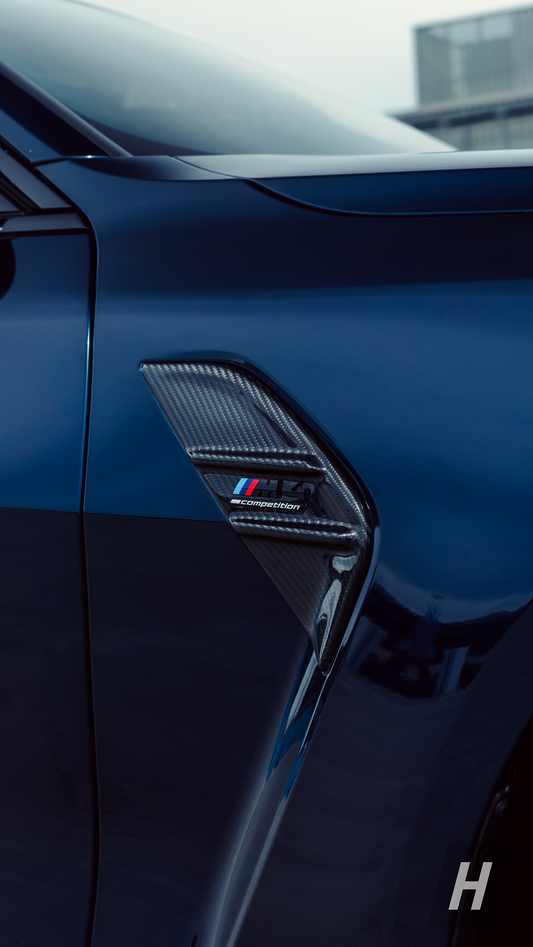 Horizon Motorsport Performance V1 Dry Carbon Fiber Air Breathers / Front Fender Trim BMW G82 / G83 M4