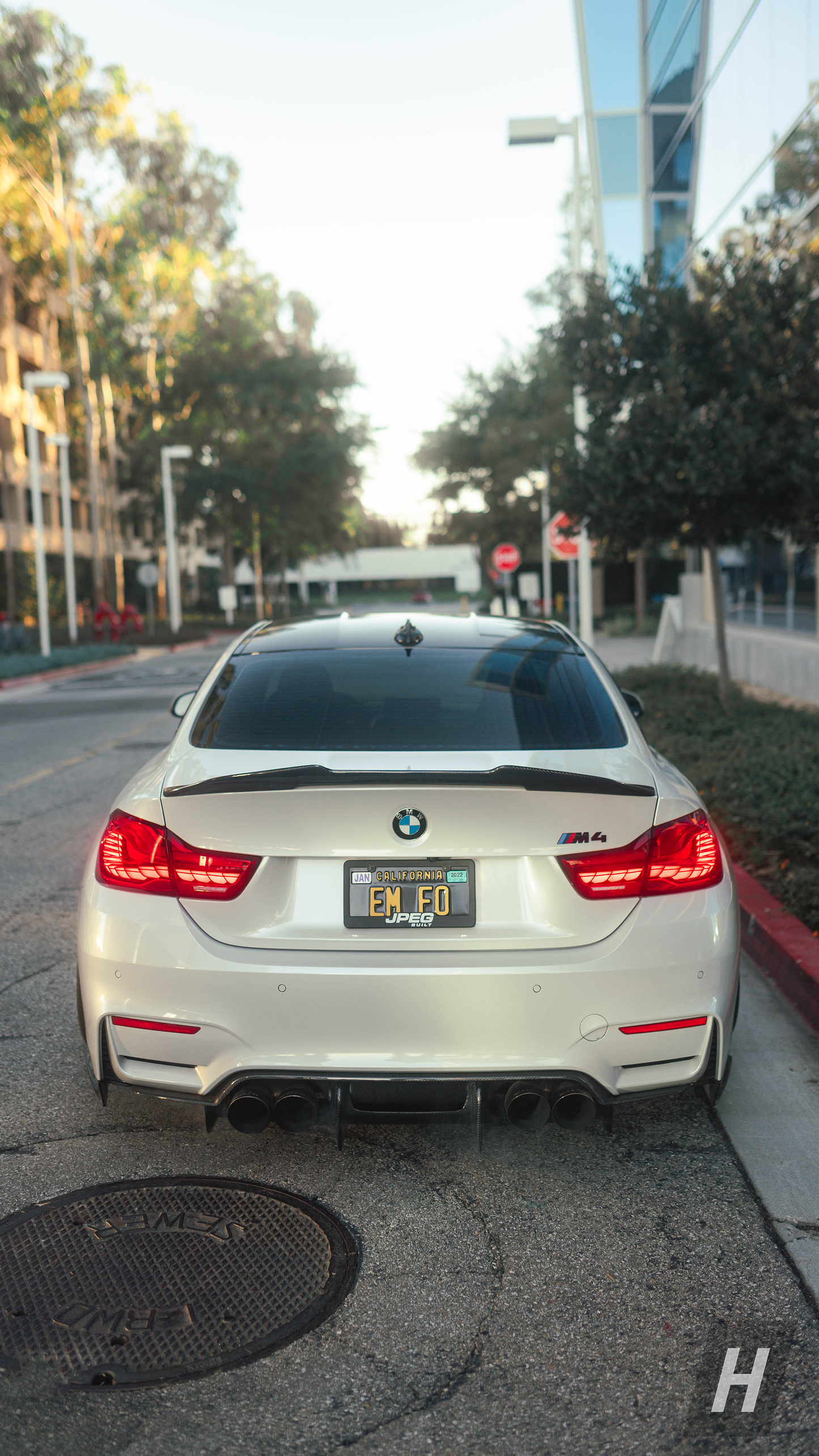 Horizon Motorsport PSM Style V2 (High Kick) Dry Carbon Fiber Trunk Lip / Spoiler BMW F82 / F83 M4