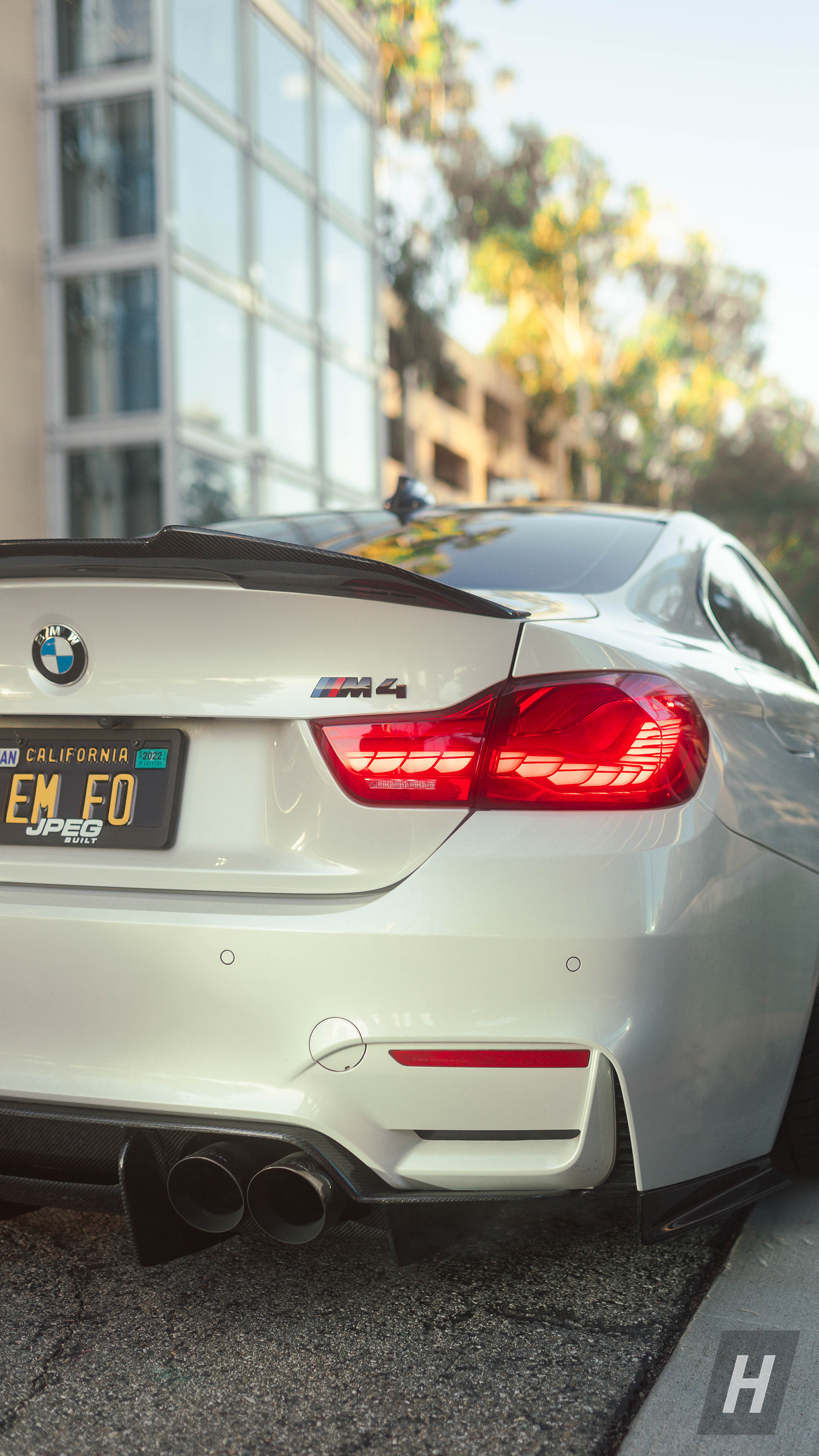 Horizon Motorsport PSM Style V2 (High Kick) Dry Carbon Fiber Trunk Lip / Spoiler BMW F82 / F83 M4