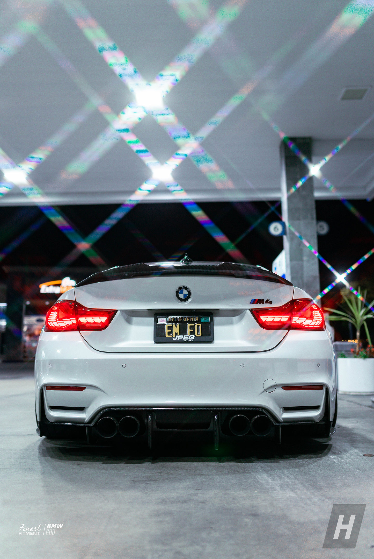 Horizon Motorsport PSM Style V2 (High Kick) Dry Carbon Fiber Trunk Lip / Spoiler BMW F82 / F83 M4
