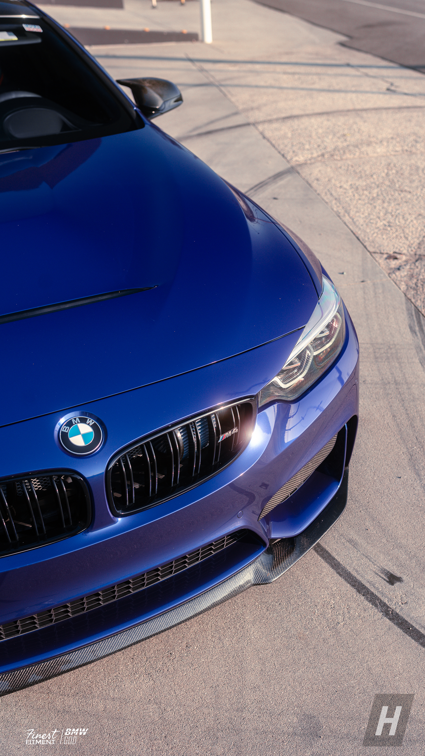 Horizon Motorsport Performance V1 Dry Carbon Fiber Upper Splitters (FANGS)  BMW F80 M3 | F82 / F83 M4