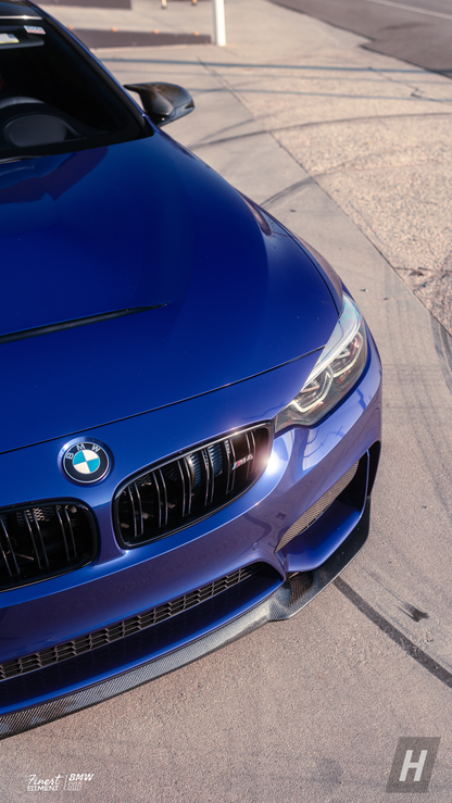 Horizon Motorsport Performance V1 Dry Carbon Fiber Upper Splitters (FANGS)  BMW F80 M3 | F82 / F83 M4