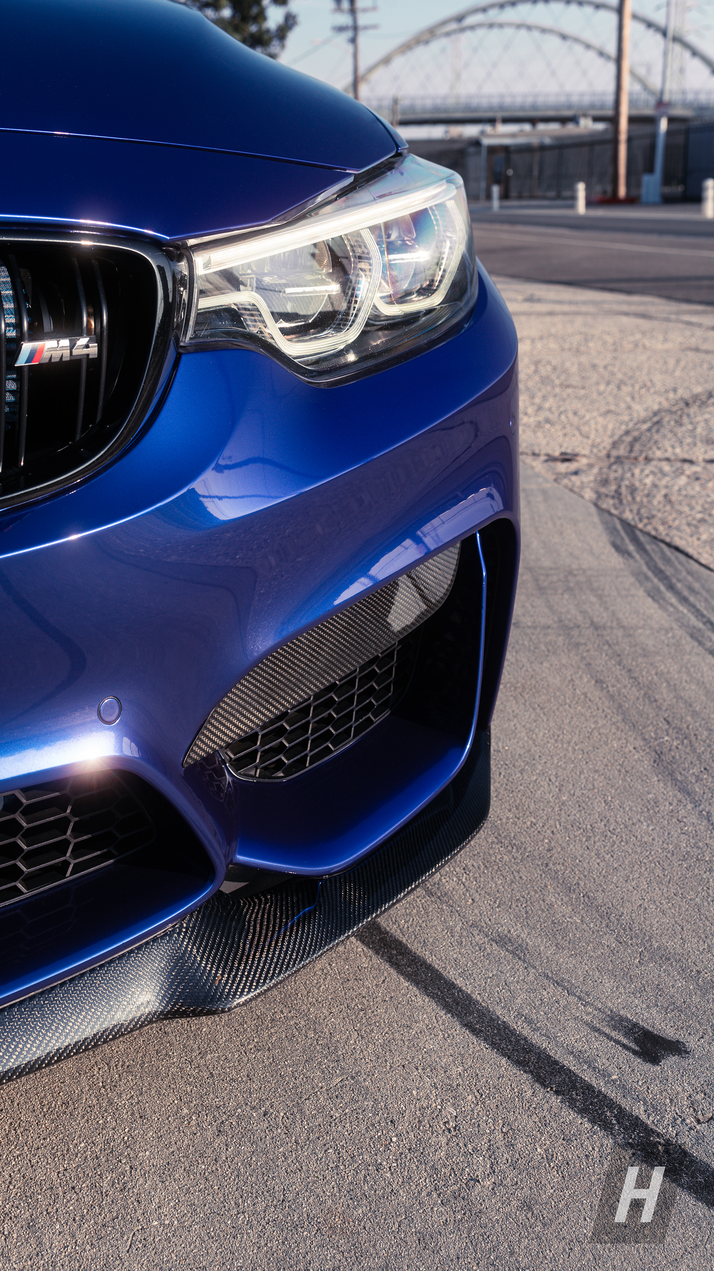 Horizon Motorsport Performance V1 Dry Carbon Fiber Upper Splitters (FANGS)  BMW F80 M3 | F82 / F83 M4