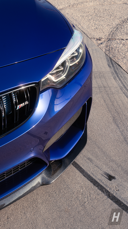 Horizon Motorsport Performance V1 Dry Carbon Fiber Upper Splitters (FANGS)  BMW F80 M3 | F82 / F83 M4