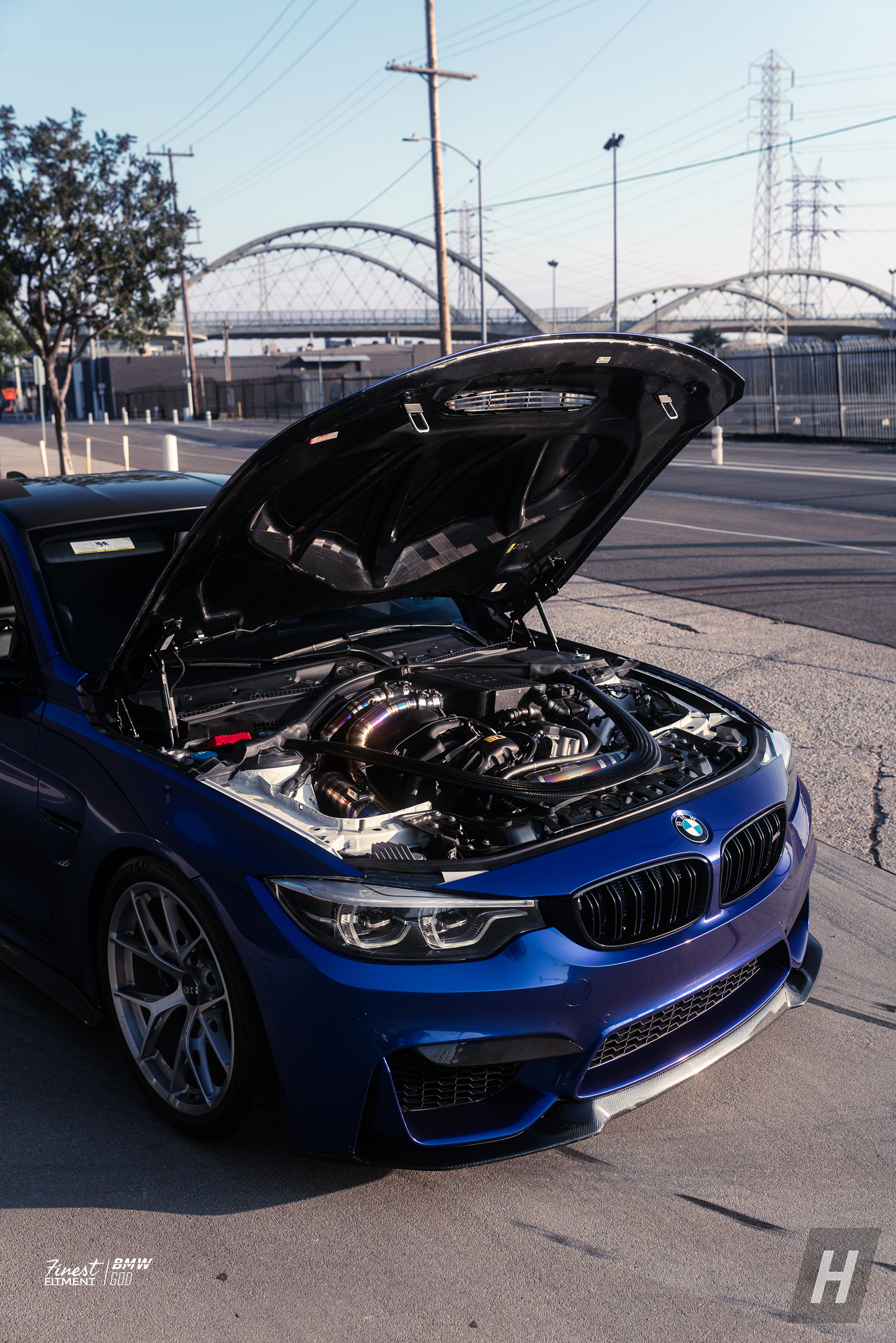 Horizon Motorsport Performance V1 Dry Carbon Fiber Upper Splitters (FANGS)  BMW F80 M3 | F82 / F83 M4