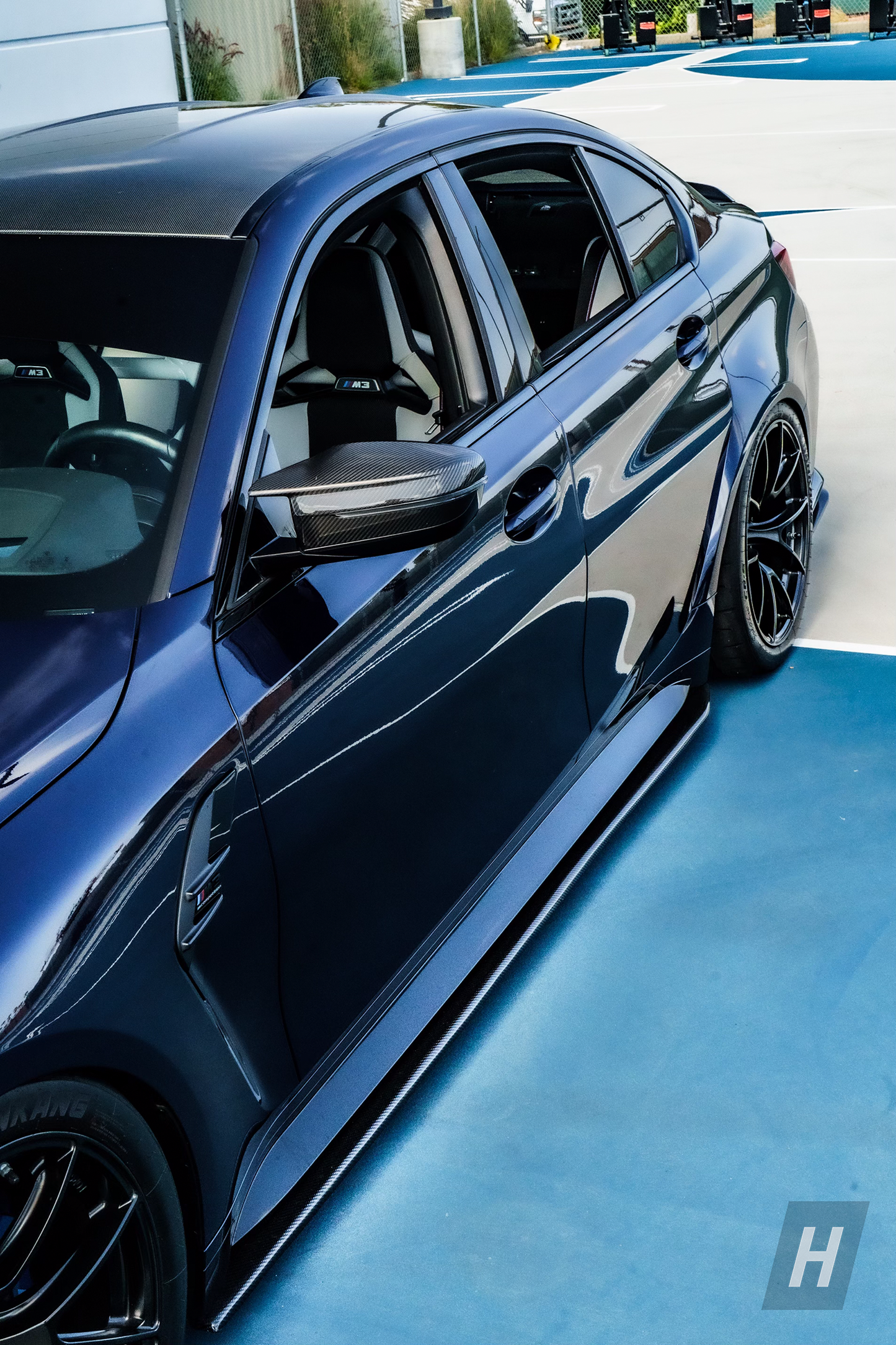 Horizon Motorsport R1 Style Carbon Fiber Side Skirt Extensions BMW G80 M3