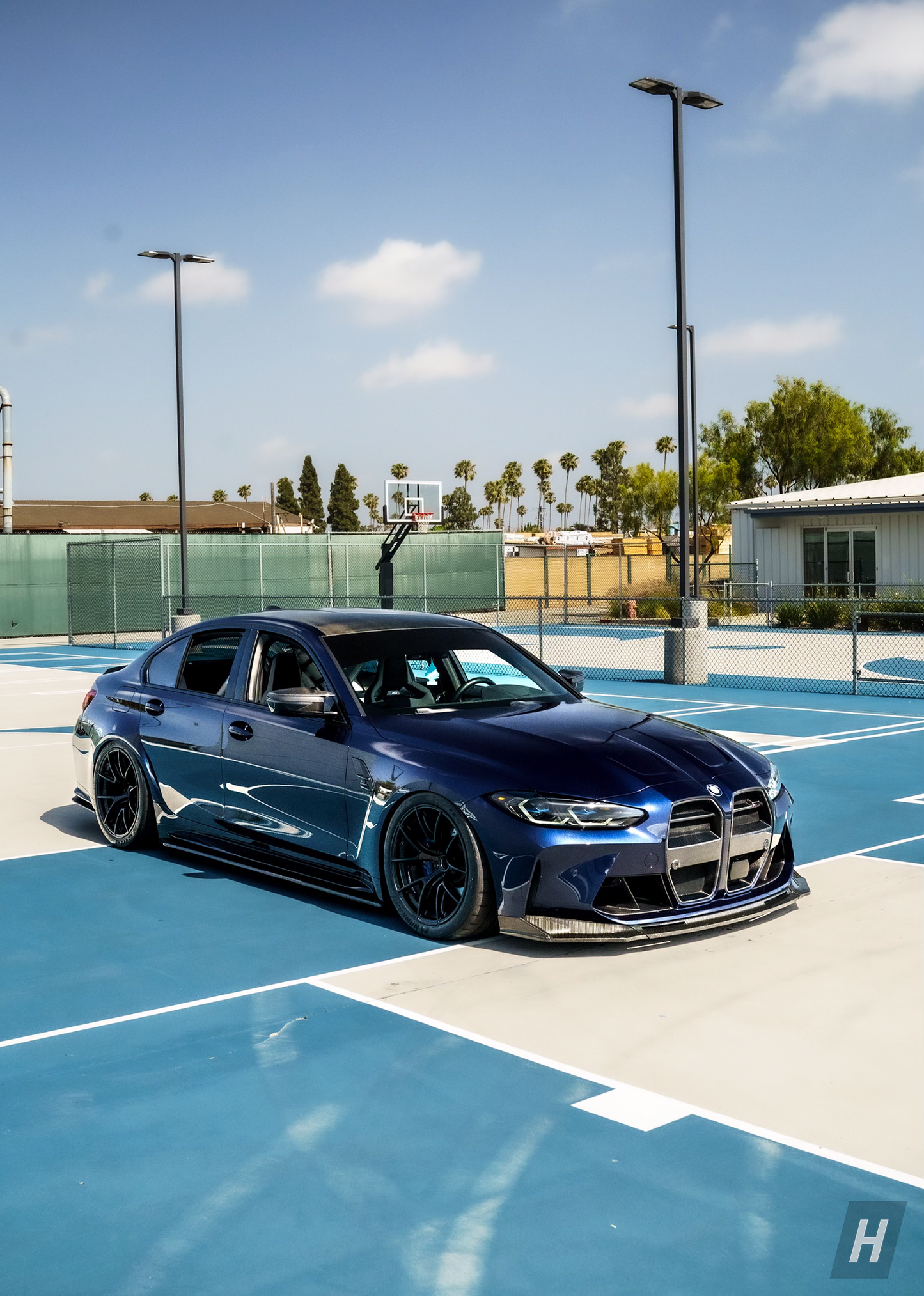 Horizon Motorsport R1 Style Carbon Fiber Side Skirt Extensions BMW G80 M3