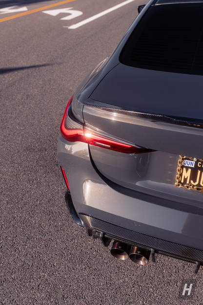 Horizon Motorsport PSM Style (High Kick) Carbon Fiber Trunk Lip / Spoiler BMW G22 4-Series | G82 M4