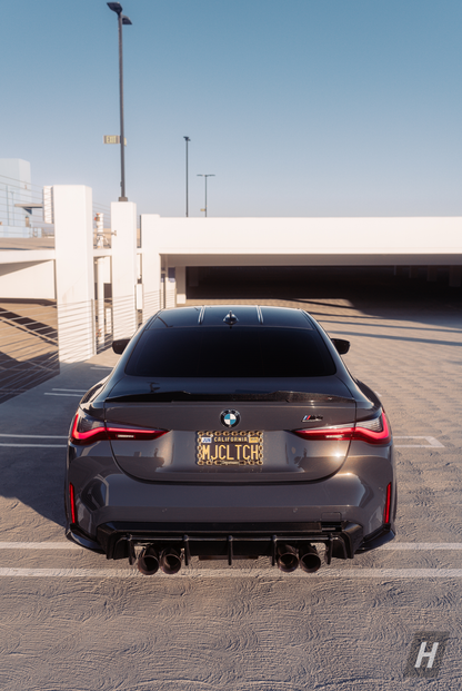 Horizon Motorsport PSM Style (High Kick) Carbon Fiber Trunk Lip / Spoiler BMW G22 4-Series | G82 M4