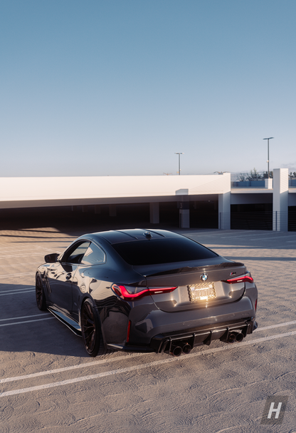 Horizon Motorsport PSM Style (High Kick) Carbon Fiber Trunk Lip / Spoiler BMW G22 4-Series | G82 M4