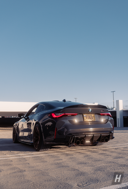 Horizon Motorsport PSM Style (High Kick) Carbon Fiber Trunk Lip / Spoiler BMW G22 4-Series | G82 M4