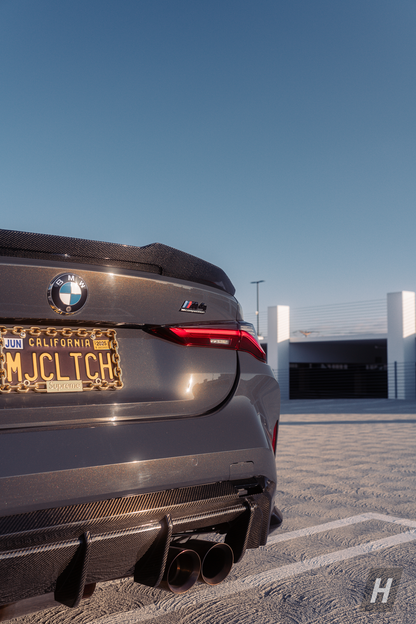 Horizon Motorsport PSM Style (High Kick) Carbon Fiber Trunk Lip / Spoiler BMW G22 4-Series | G82 M4