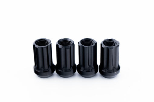Motorsport Hardware 12×1.5 Black Titan V2 40mm LOCK Nut Kit with Key