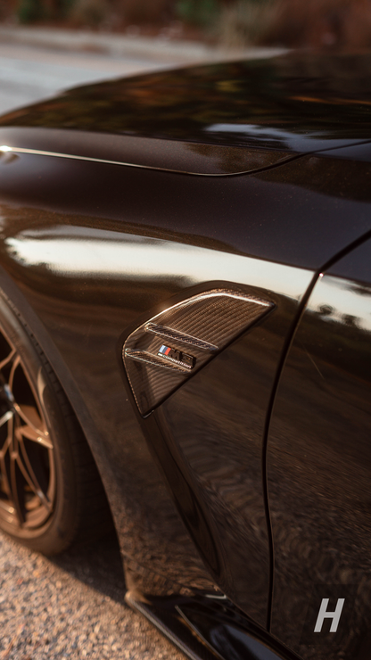 Horizon Motorsport Performance V1 Dry Carbon Fiber Front Fender Trim BMW G80 M3