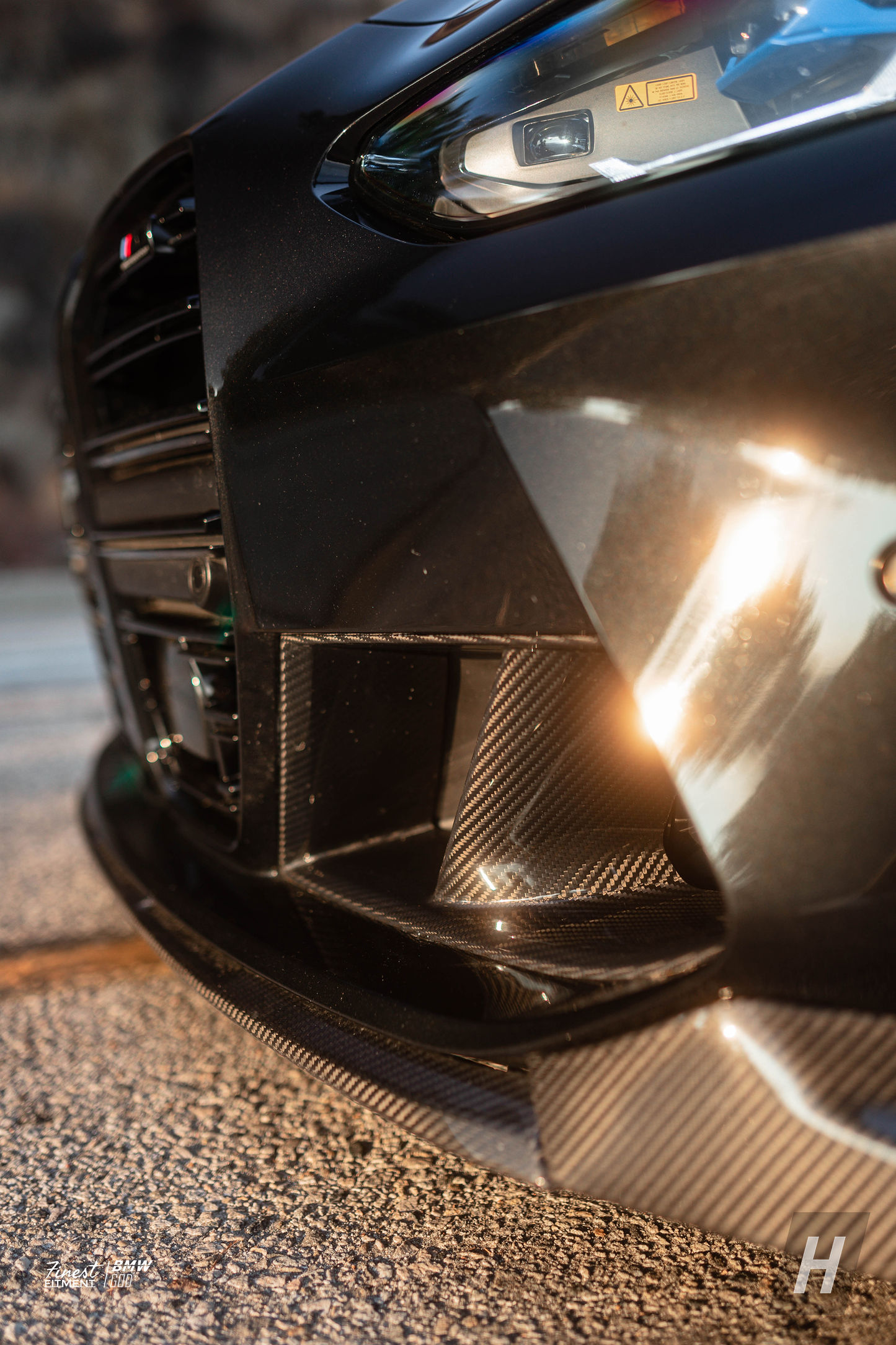 Horizon Motorsport Performance V1 3-Piece Dry Carbon Fiber Front Lip BMW G80 M3 | G82 / G83 M4