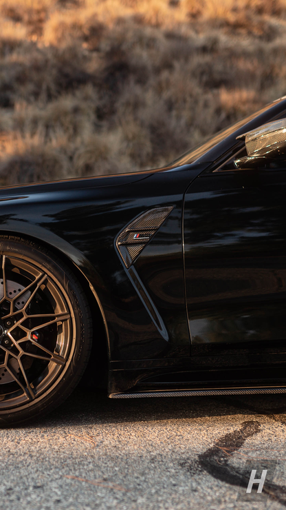 Horizon Motorsport Performance V1 Dry Carbon Fiber Front Fender Trim BMW G80 M3